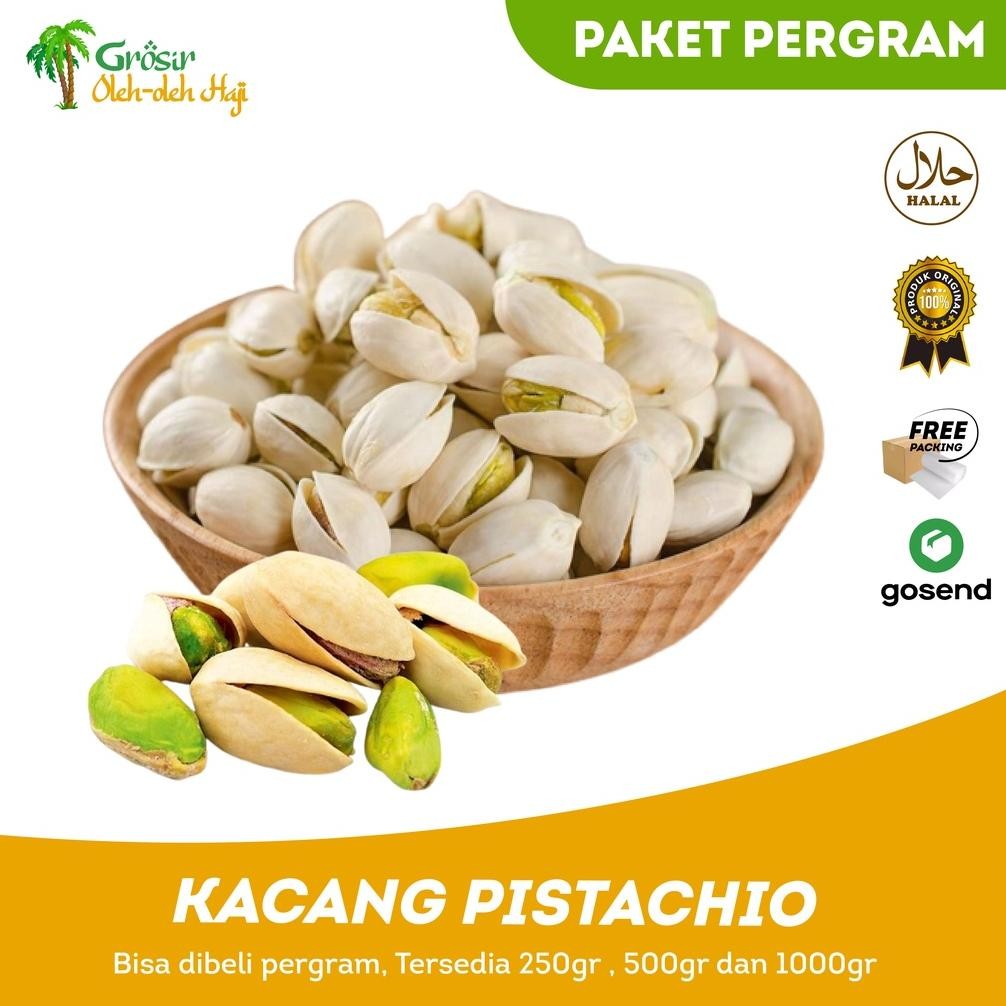 

Kacang Pistachio Snack Sehat Kacang Fustuk Oleh-Oleh Haji Umroh