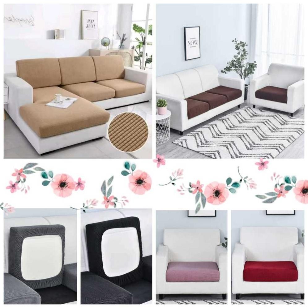 Sarung dudukan sofa elastis 1.2.3 / Cover dudukan sofa