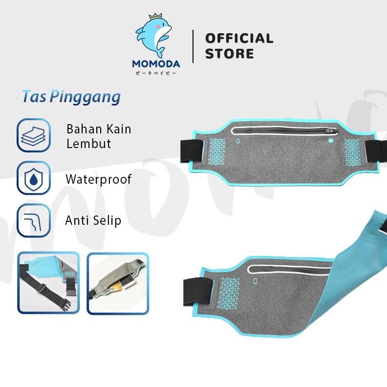latest products Momoda Sangat tipis Tas Pinggang Olahraga Tas Ponsel Lari Peralatan Luar Ruangan Pri