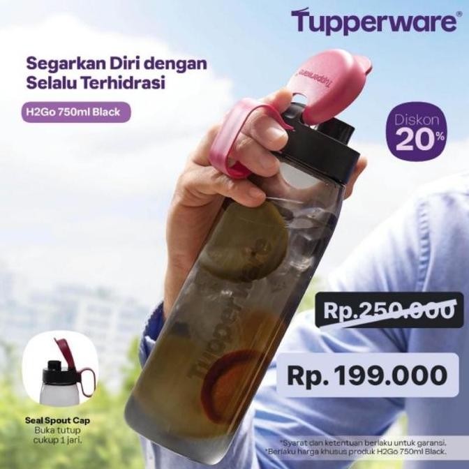 Tupperware Xtreme Botol H2Go 750Ml Botol Minum