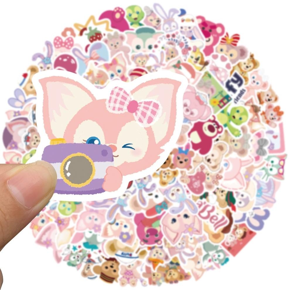 

Stiker Set Stiker Paket 100PCS Linabell Beruang Stiker Disney INS Stiker Anti Air Stikers Berperekat Waterproof sticker decal buat Motor Helm Buku Journal Koper Casing HP Laptop Botol Minum TF-17