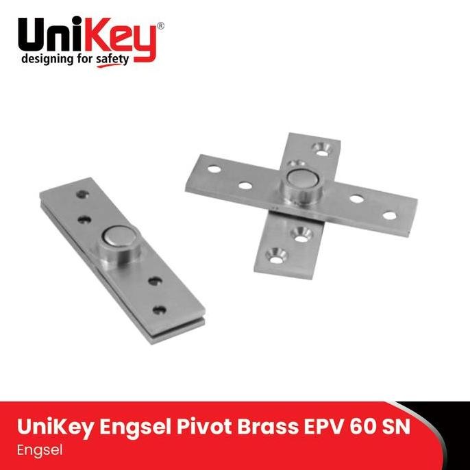 Unikey Engsel Pivot Brass Epv-60 Sn