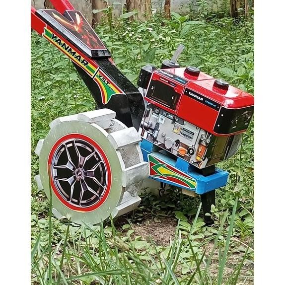 Termurah Mainan Anak Miniatur Replika Traktor Oleng  Traktor Sawah Murah Dari Kayu Et-61