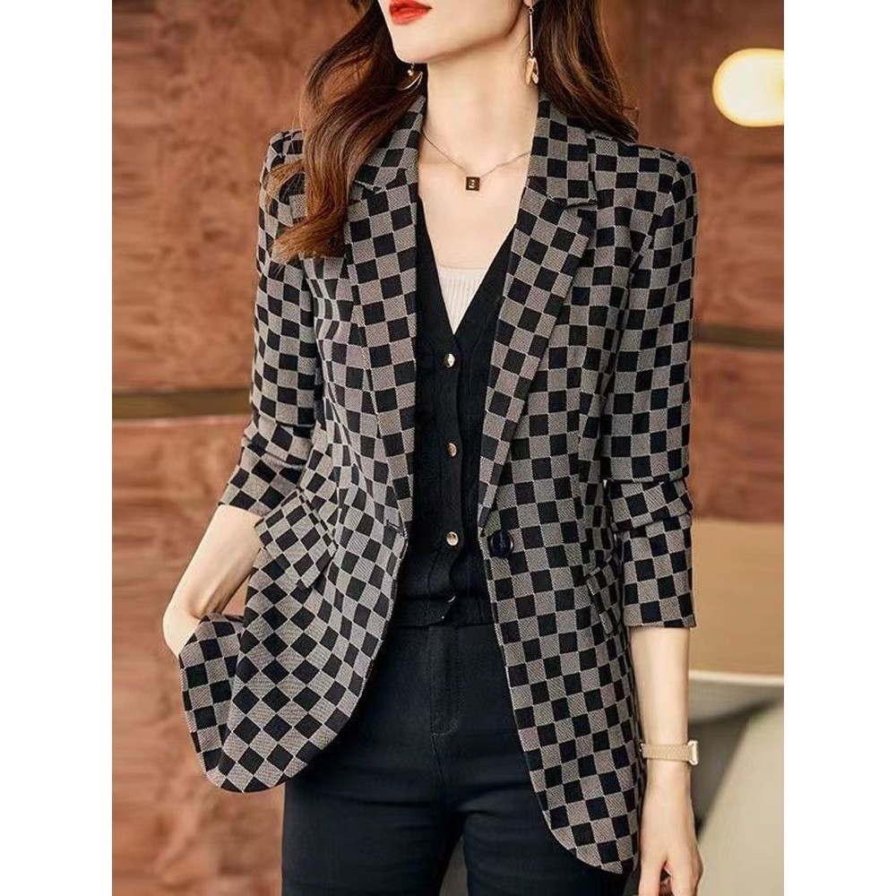 Plaid Blazer Women's New Small Suit Jacket