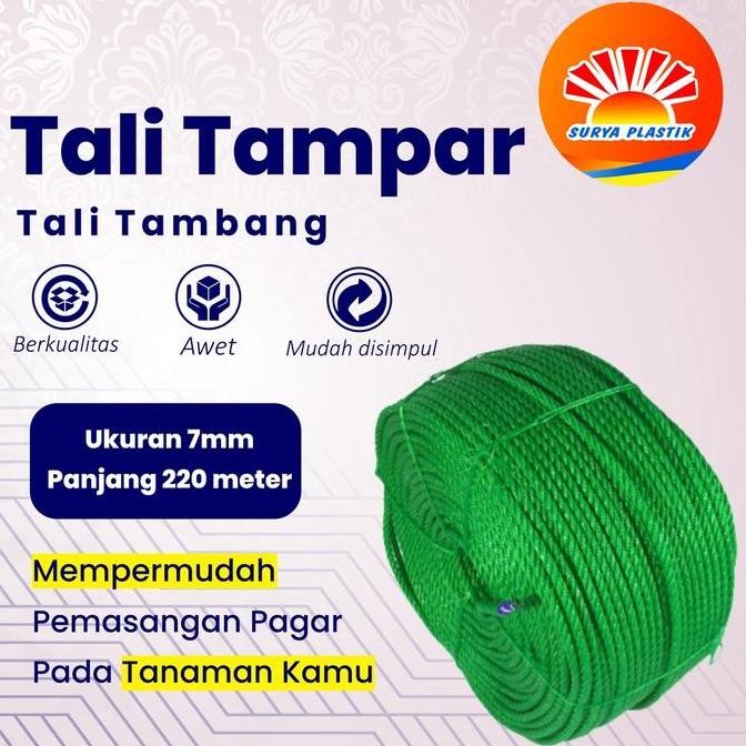 

Ready Stock Tali Tampar Ukuran 7Mm Panjang 220 Meter Kualitas Terjamin
