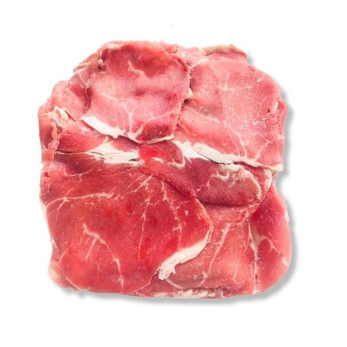 

Daging Aus Wagyu Topside Beef Slice Sukiyaki / Yakiniku Mb 3-5 250Gr Pasti Promo
