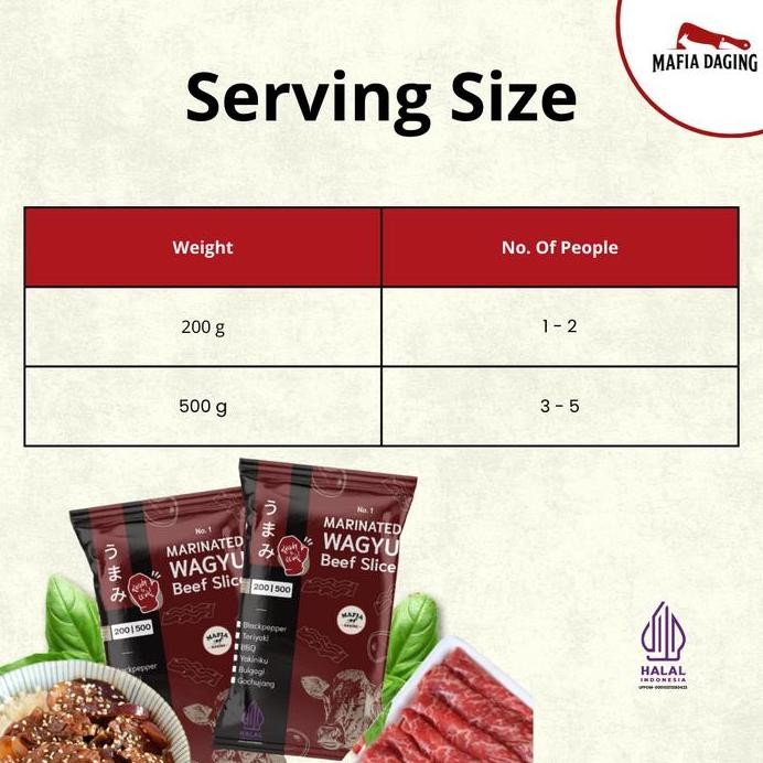 

[Mafia Daging] Marinated Wagyu Beef Slice - 200 G Pasti Promo
