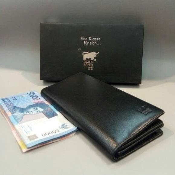 DOMPET PANJANG KULIT ASLI PRIA BRAUN BUFFEL ORIGINAL DAN TERPERCAYA