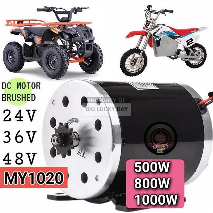 DINAMO MY1020 24V 36V 48V 500W DC MOTOR BRUSHED SPAREPART UNIVERSAL ORIGINAL DAN TERPERCAYA