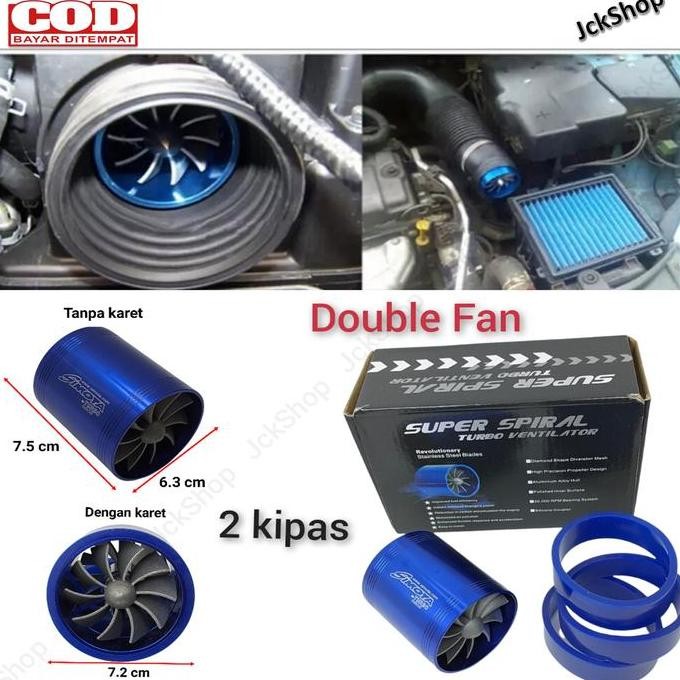 TURBO VENTILATOR DOUBLE FAN SIMOTA ORIGINAL DAN TERPERCAYA