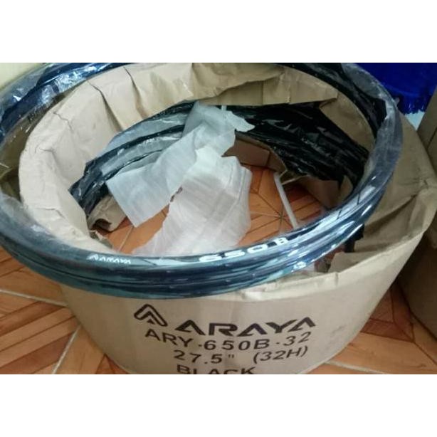 Rims Ve Araya 650B Sepeda Mtb Ukuran 27.5 32 Hole Sepasang