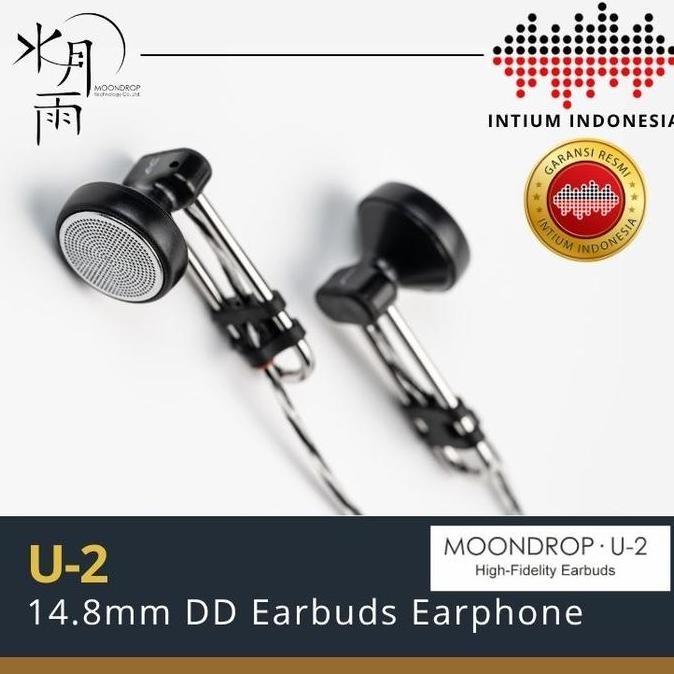 Tersedia Moondrop U2 14.8mm Dynamic Driver Earphone In Ear
