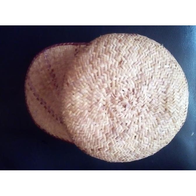 TOPI ANYAMAN ROTAN ETNIK HANDMADE KALIMANTAN 2