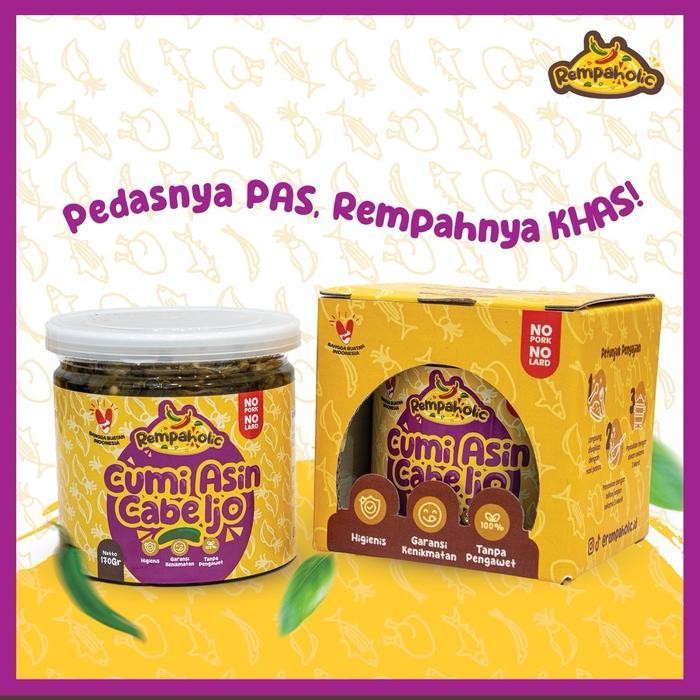 

Rps Rempaholic - Sambal Cumi Asin Cabe Ijo 170 Gr - Makanan Instan Siap Saji