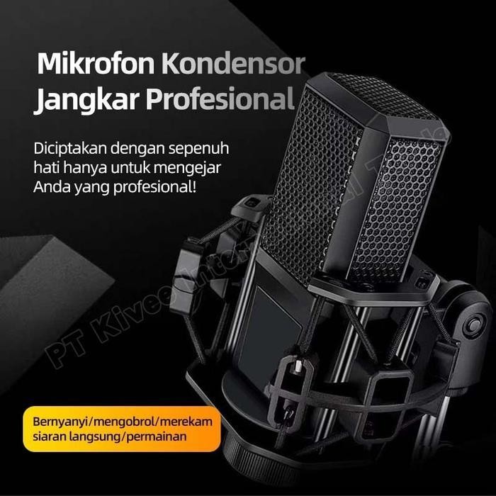 TP ASTON PC Gaming Microphone Condenser Cardioid Jack 3.5mm Untuk Live Streaming & Recording