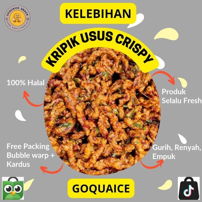 

FF [ 1 kg ] Kripik Usus Ayam Crispy Pedas Daun Jeruk - snack / makanan ringan / keripik / cemilan
