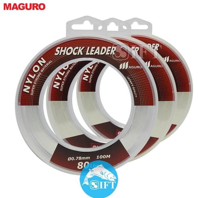 Senar MAGURO NYLON SHOCK LEADER 100M | Benang tali pancing nilon IFT