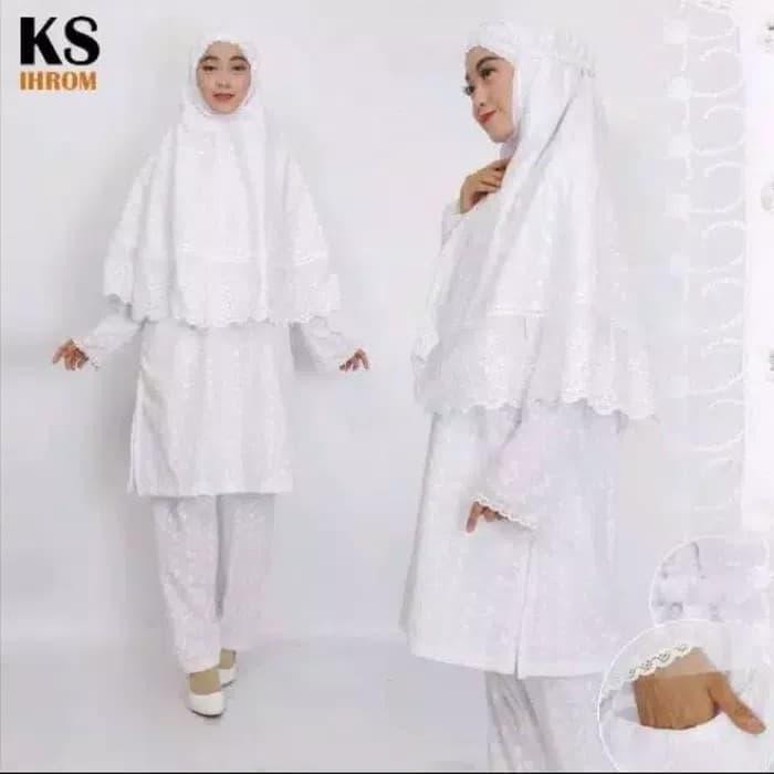 SHS Baju ihrom wanita satu set jumbo