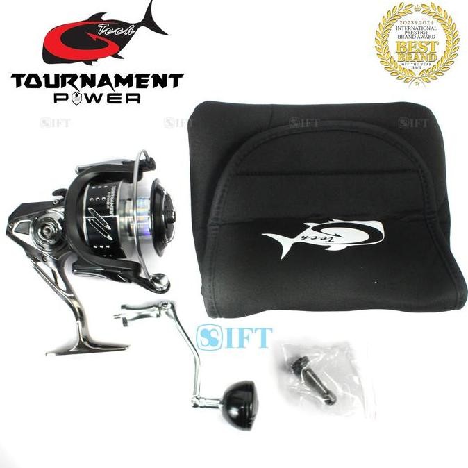 Reel G-TECH TOURNAMENT POWER SW 3000 4000 5000 8000 PG | Power Handle SaltWater Metal Body