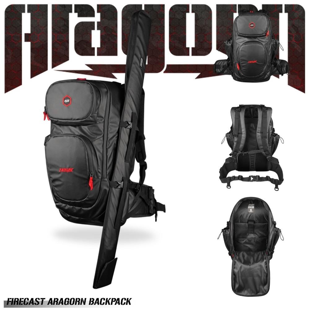 Firecast | Tas Pancing | Firecast Backpack Rod Cover | Aragorn Black Red