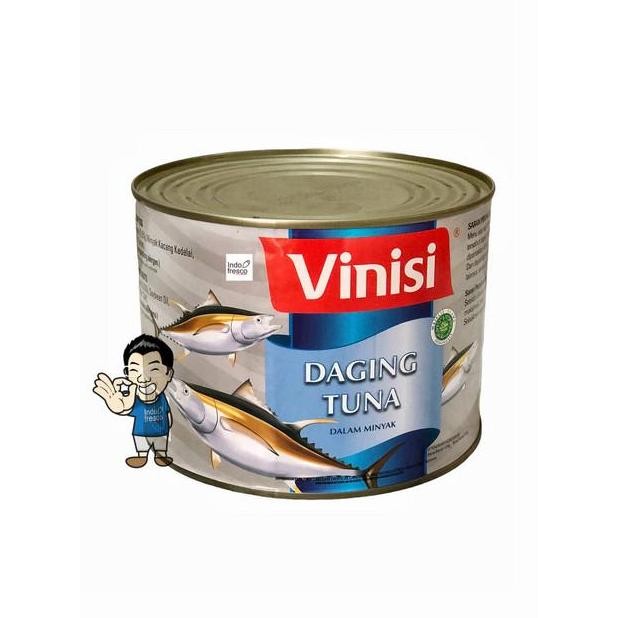 

READY VINISI CHUNK TUNA IN OIL 1800G - DAGING TUNA KALENG BERKUALITAS