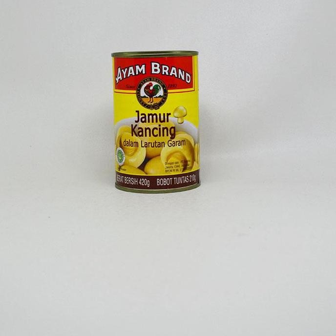 

READY AYAM BRAND WHOLE MUSHROOM IN BRINE 420G - JAMUR KALENG BRINE ASLI