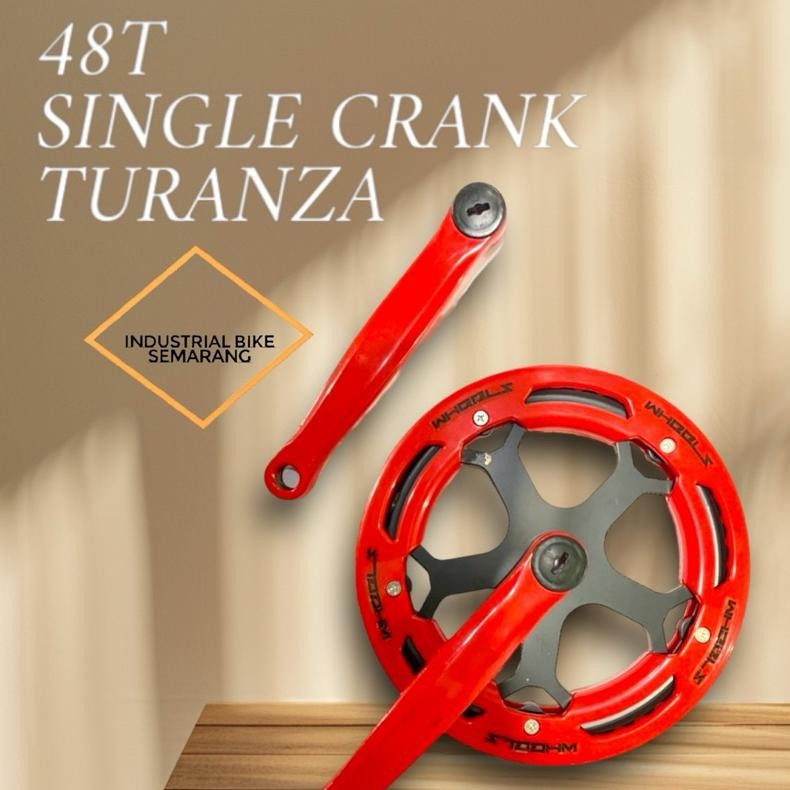 Sale ( Crank 48T Single ) Crank 48T Rotel Sepeda Single 48 T Gir Gear Tengah Sepeda Lipat Seli Fixie
