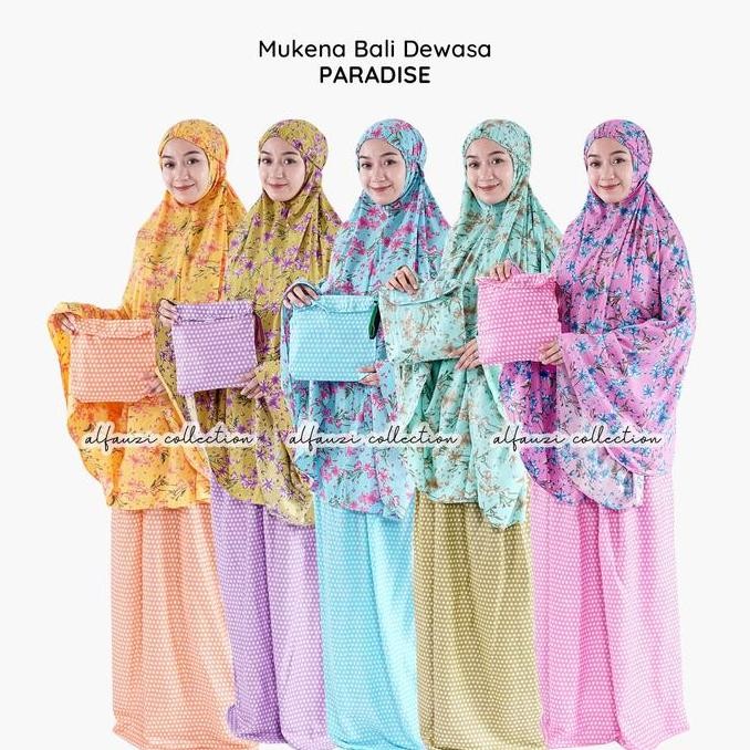 Mukena Bali Dewasa Paradise / Mukena Rayon Bagus / Mukena Rayon Murah