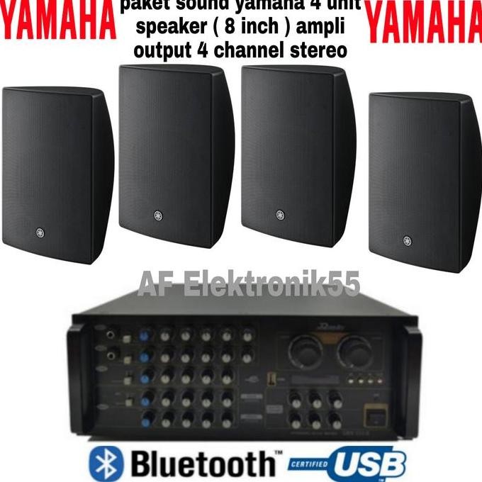 PAKET SOUND SYSTEM YAMAHA 4 UNIT SPEAKER ( 8 INCH ) ORIGINAL ORIGINAL DAN TERPERCAYA