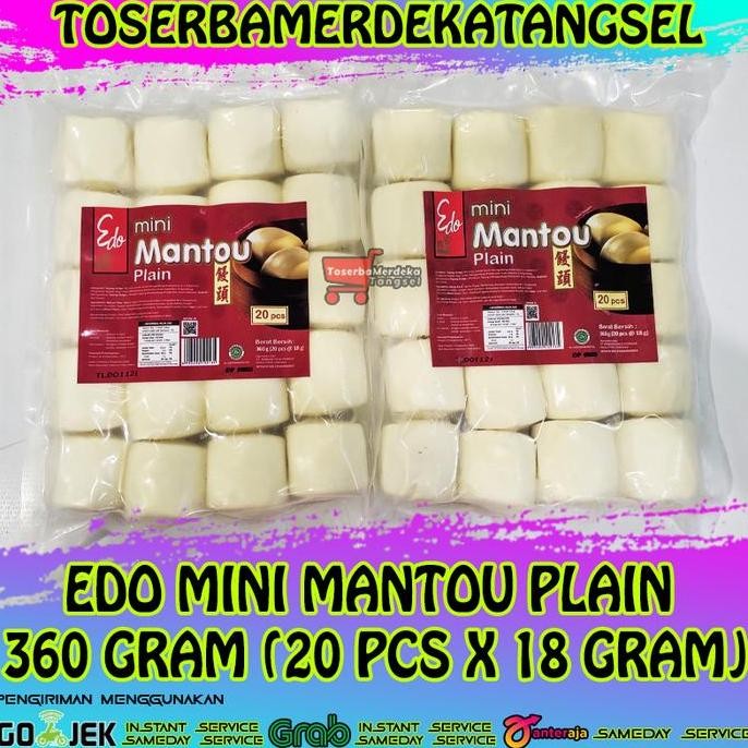 

Edo Mini Mantou Plain 360 Gr / Mantau Edo Mini Plain Isi 20 Pcs Halal