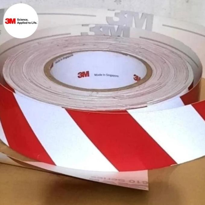 

3M 610 Scotchlite Zebra Merah Putih 2" X 45M Co