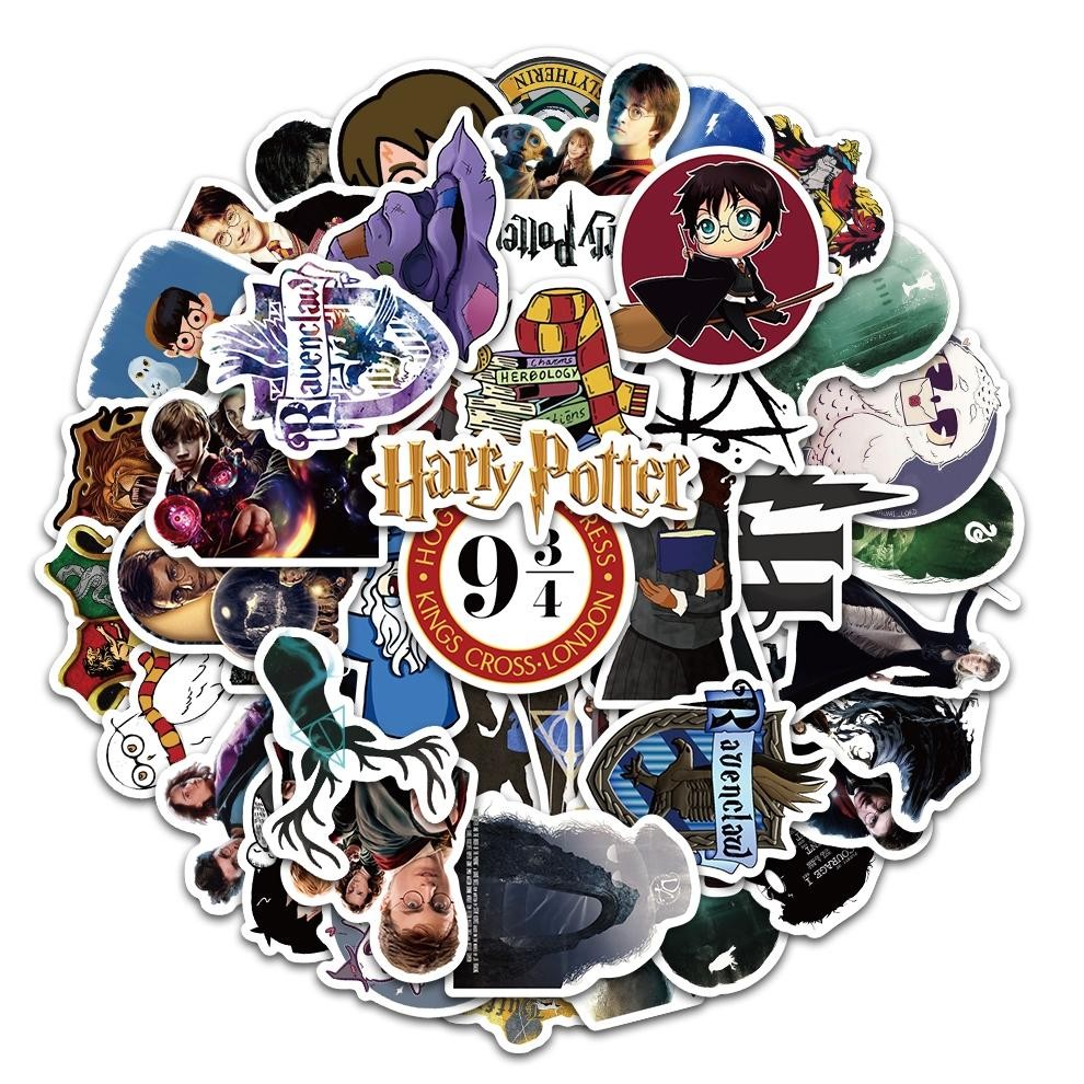 

NG [50Pcs]Stiker Pack Lucu Harried Potter Stikers Anak Kartu Decal Vinyl Stiker Anti Air - Sticker Aesthetic Stiker Buku Journal Koper Stiker Casing HP Tablet Laptop Helm MotorBotol Viral Kekinian Terbaru 2025 NL-02