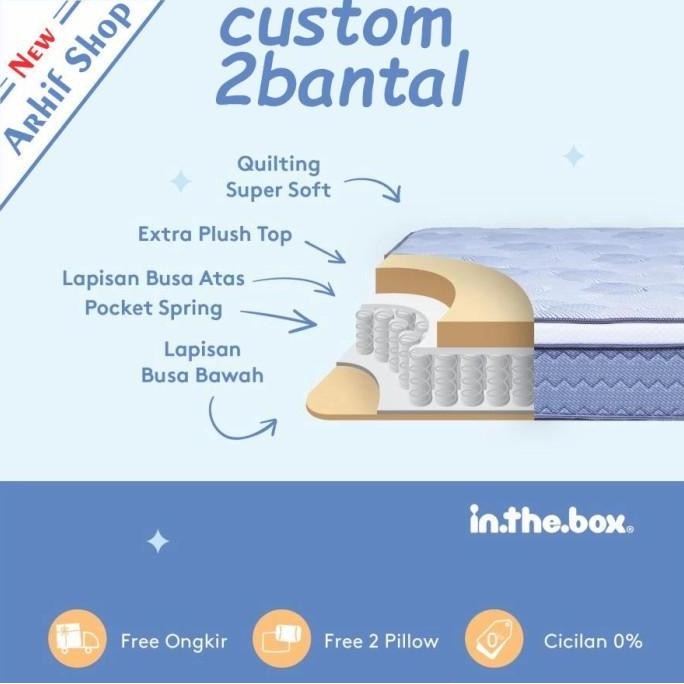 SL SPRING BED inthebox X size 150x200x27 (Custom) KASUR IN THE BOX
