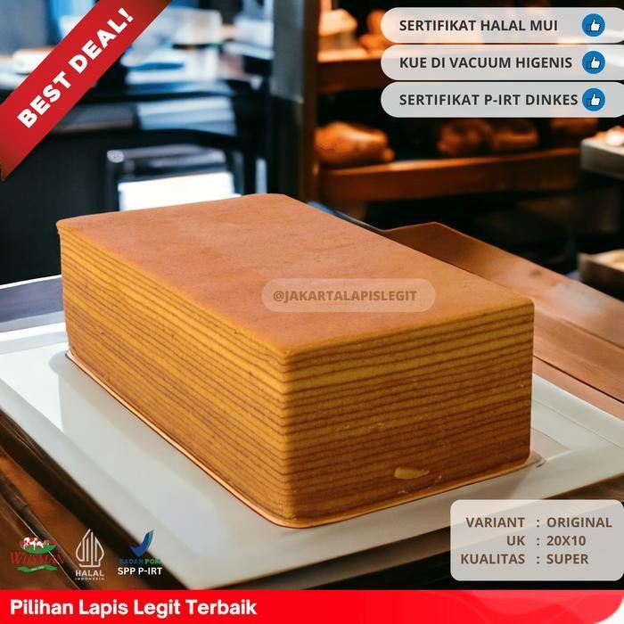 

IX (KUALITAS SUPER) KUE LAPIS LEGIT 20x10 ORIGINAL WISMAN 100% HALAL