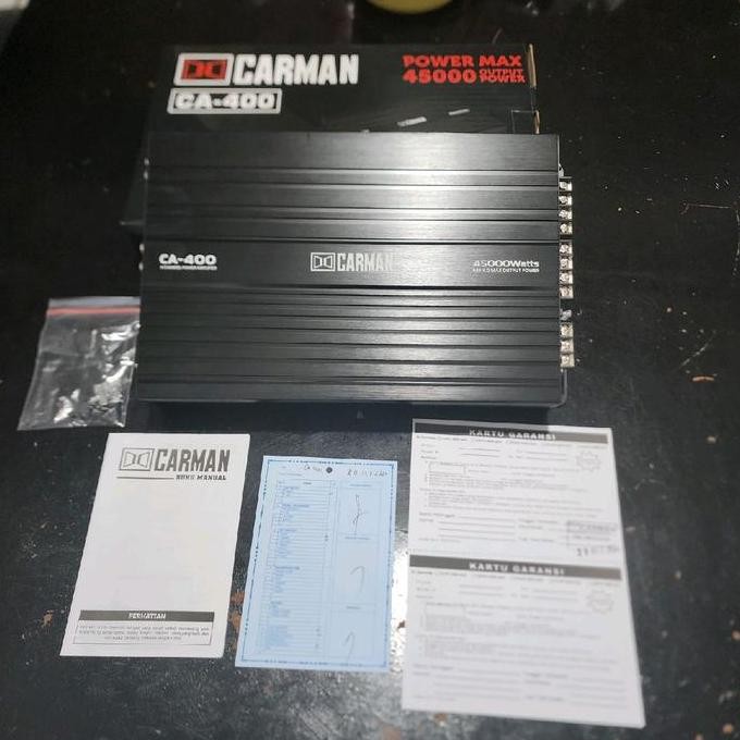 power mobil 4 channel audio mobil carman ca-400 40 watts 6 rca input