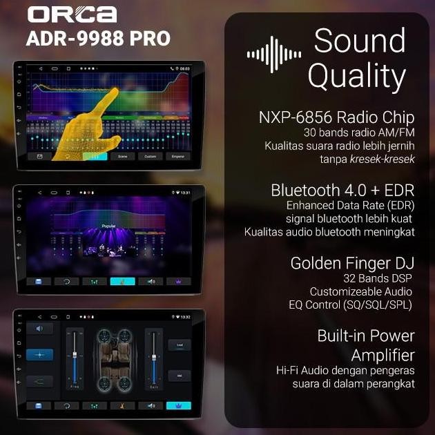 Head Unit Android Auto Calay 7 inch ORCA ADR-9988 PRO+ Plus