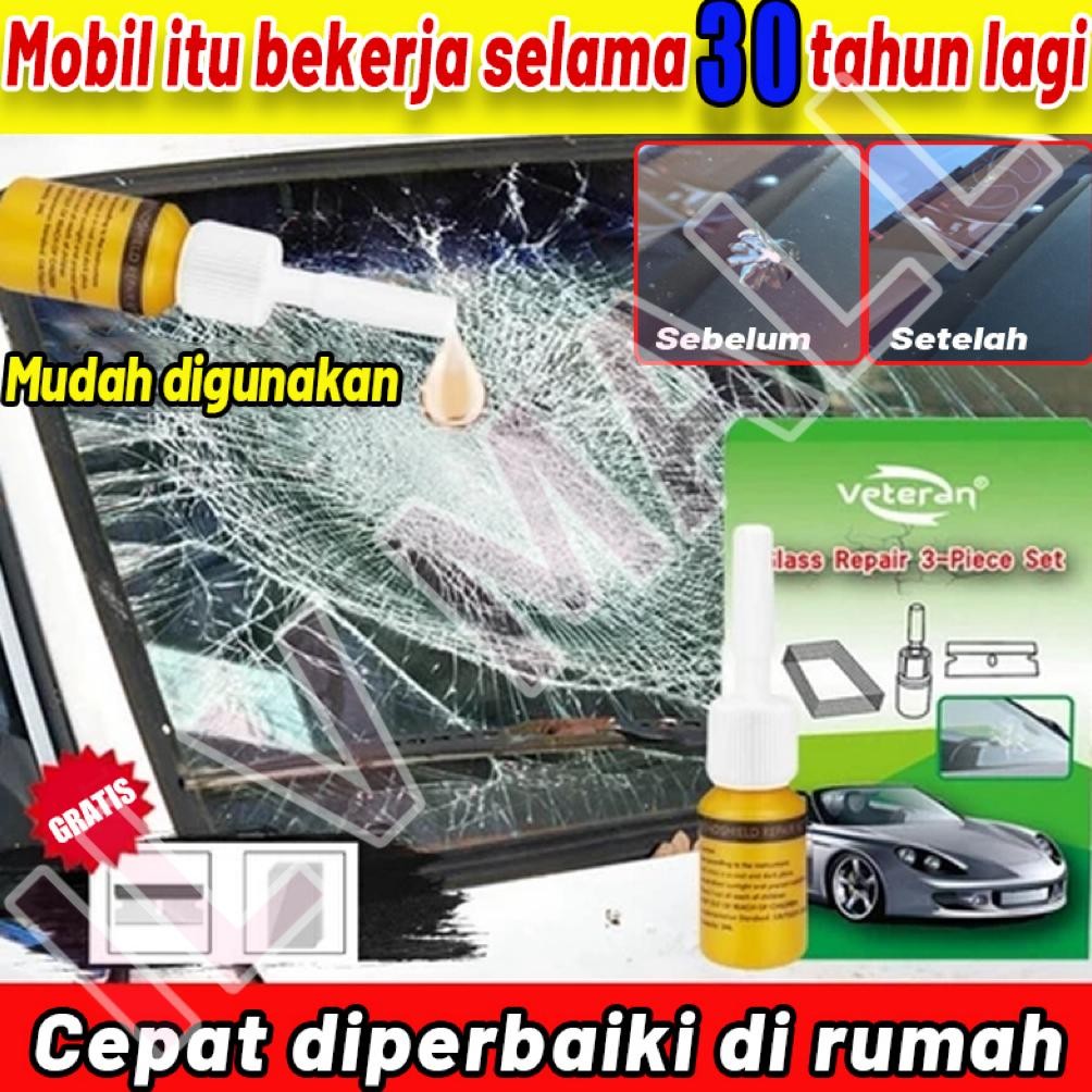 lem kaca retak penghilang retak kaca mobil 2Ml windshield repair kit repair kaca mobil retak cairan 