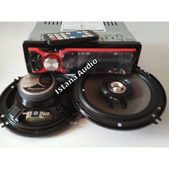 PAKETAN AUDIO SPEAKER PIONEER COAXIAL 6INCH DAN TAPE AVA BLUETOOTH