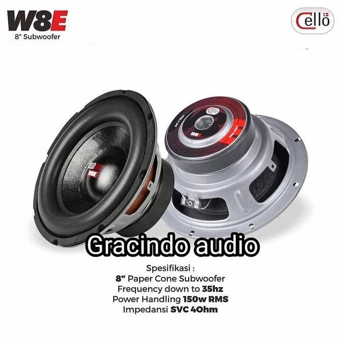 Subwoofer Cello W8E 8inch OEM Pasive Box PNP Toyota Raize