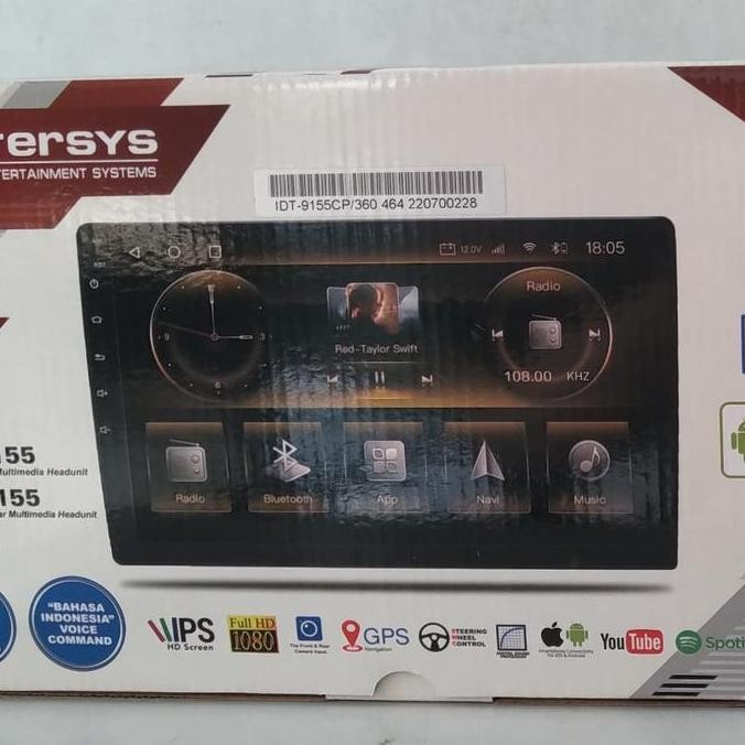 Head unit Android Intersys IDT 9155VC 9 inc Android auto Apple calay