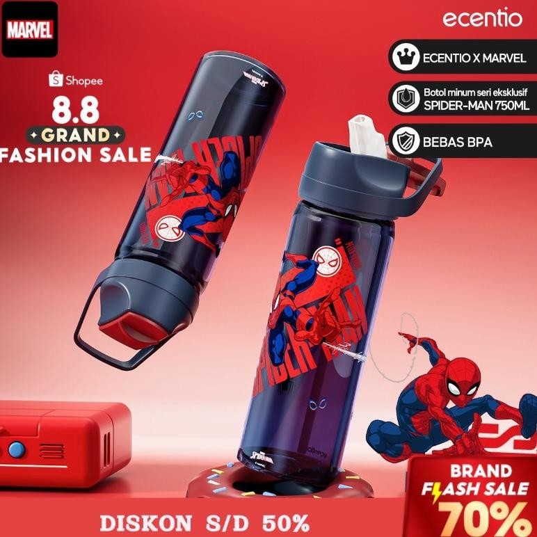 ecentio surabaya ecentio 800ml 3 GirdKotakMakan Set anti tumpah lunch boxanak lucu free sendok tempa