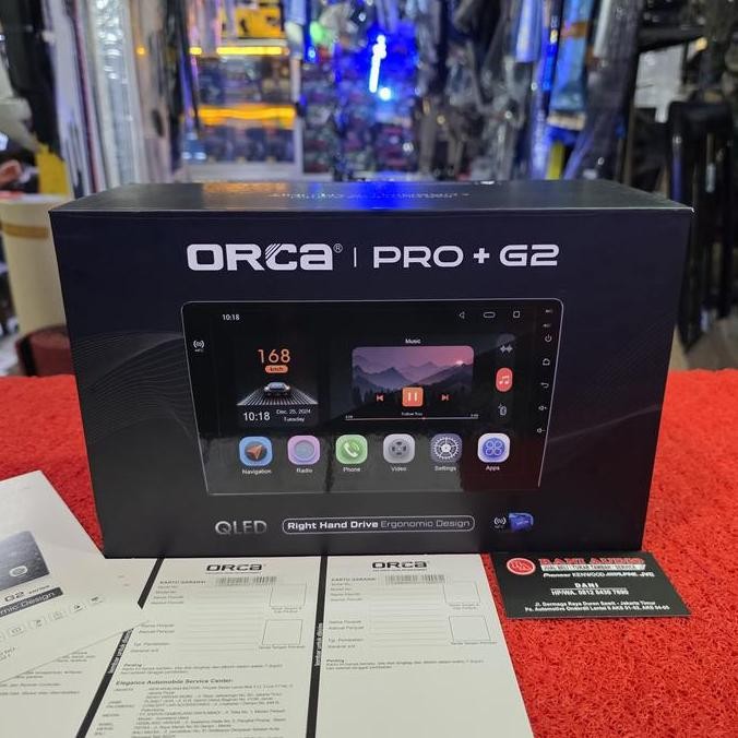 Head Unit Android ORCA QLED PRO+ G2 SERIES ADR-9988 RAM 6GB/128GB 9 in