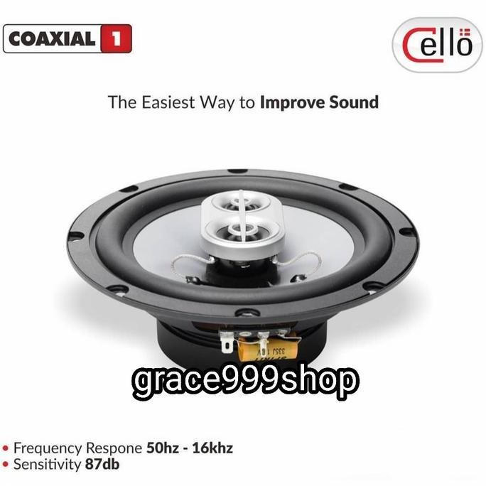 Speaker Coaxial Cello 6.5inch 3way plus Ring PNP Mitsubishi Xpander