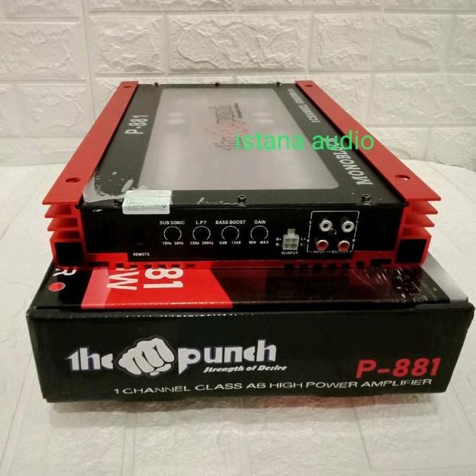 Power Monoblock THE PUNCH P-881 class AB hh power amplifier the punch P-881 Tenaga badak 00watt