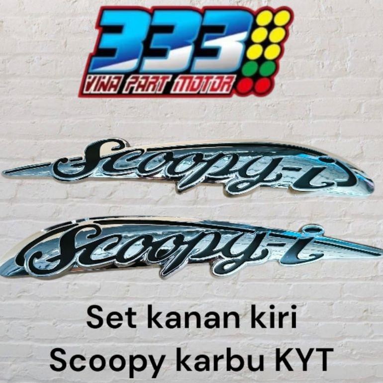 EMBLEM BODY SCOOPY KARBURATOR KYT EMBLEM 3D BODY BELAKANG SCOOPY KARBU