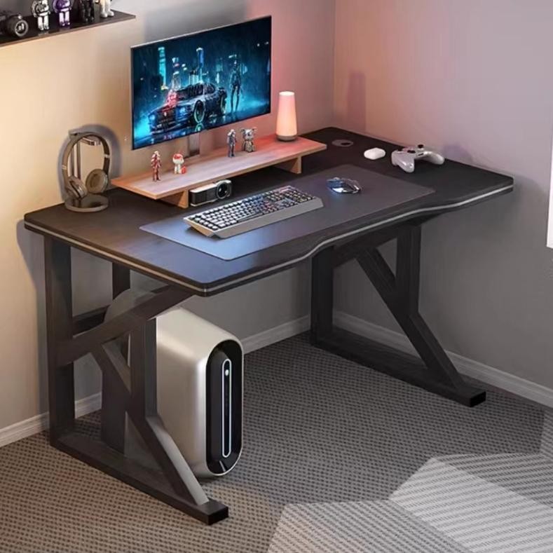 Meja Gaming Karbon Top Besi Kaki