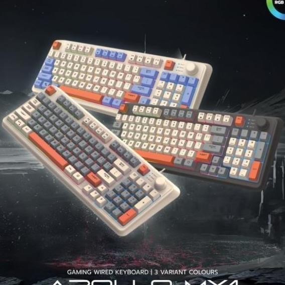 Keyboard Gaming Apollo Mx1 Keyboard Rgb