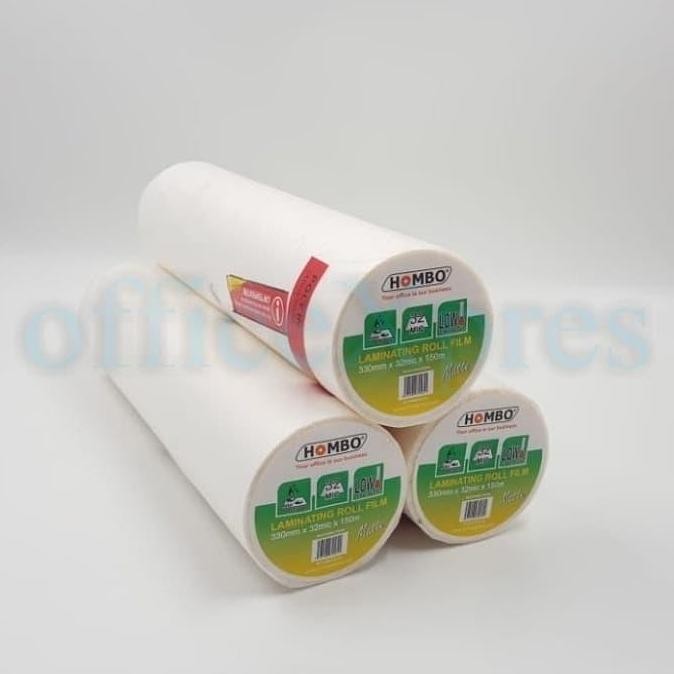 

Premium Plastik Laminating Roll Doff 330mm x 32 Mic / Laminating Rol Matte