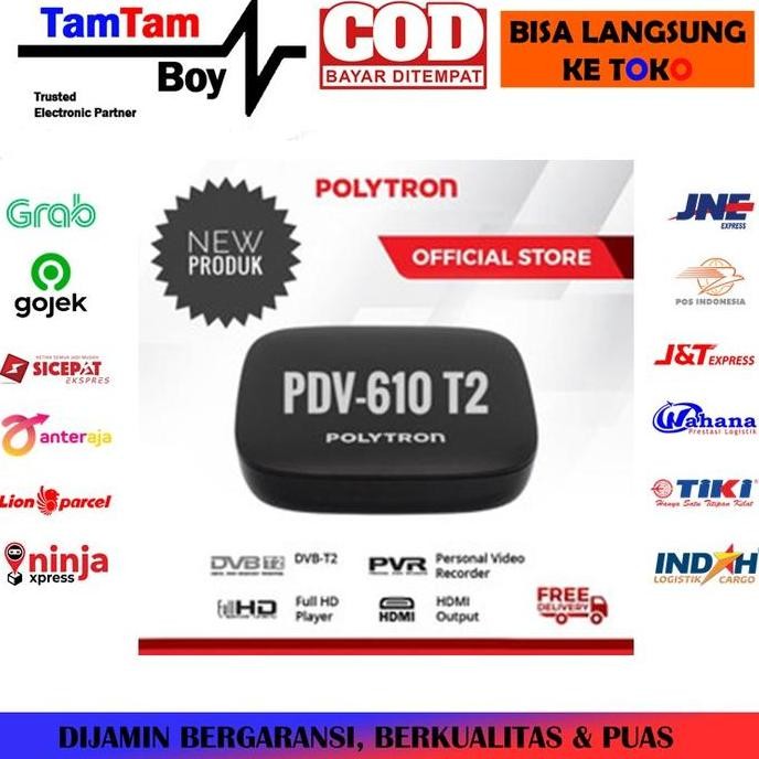 Set Top Box TV Digital STB Polytron PDV-610 T2 DVB-T2 DVBT2 UHF SNI