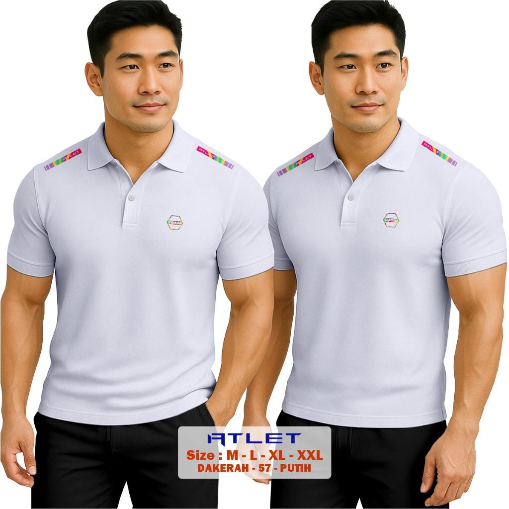 Baju Polo pria Kaos Sport Gym Golf Running Kancing 57 Viral Kekinian Terbaru 2025 XD-78